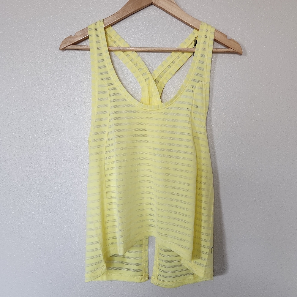 Zyia Lemon Nimbus Split Back Tank - Picture 2 of 6